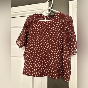 Madewell Silk Polka Dot Blouse